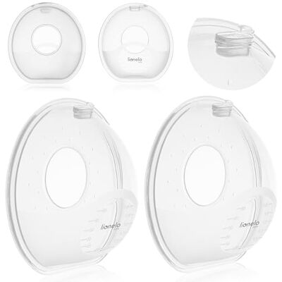 Lionelo Milky Simple Hands-Free borstvoedingsschelpen, set van 2 melkverzamelaars, 2 x 60 ml, comfort en discretie, BPA-vrij, zachte siliconen, steriliseerbaar, compatibel met alle beha's Lionelo Milky Simple Hands-Free borstvoedingsschelpen, set van 2 melkverzamelaars, 2 x 60 ml, comfort en discretie, BPA-vrij, zachte siliconen, steriliseerbaar, compatibel met alle beha's