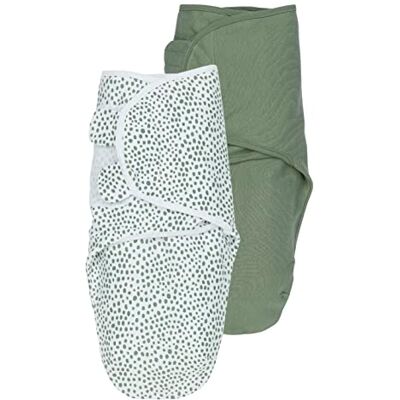 MEYCO Baby Cheetah/Uni pucksack verpakking van 2 bosgroen 0-3 maanden MEYCO Baby Cheetah/Uni pucksack verpakking van 2 bosgroen 0-3 maanden