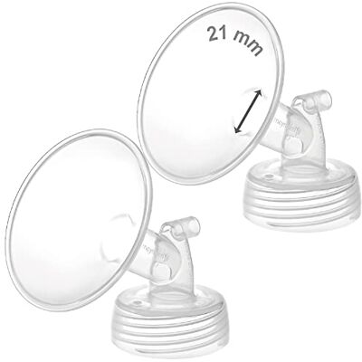 Maymom 2 stuks 21 mm brede nekpomp voor Spectra S1/S2-pompen; inclusief flenzen met brede opening; niet-originele Spectra-flens; vervangt Spectra Shield (kleine 21 mm Spectra-flens) Maymom 2 stuks 21 mm brede nekpomp voor Spectra S1/S2-pompen; inclusief flenzen met brede opening; niet-originele Spectra-flens; vervangt Spectra Shield (kleine 21 mm Spectra-flens)