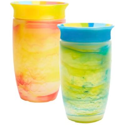 Munchkin Miracle 360 12 + Maand 296 ml Sippy mokken voor kinderen (2 verpakkingen) Vrije drinkbeker voor peuters. Trainingsbeker, BPA-vrij, lekvrij, vaatwasmachinebestendig Munchkin Miracle 360 12 + Maand 296 ml Sippy mokken voor kinderen (2 verpakkingen) Vrije drinkbeker voor peuters. Trainingsbeker, BPA-vrij, lekvrij, vaatwasmachinebestendig