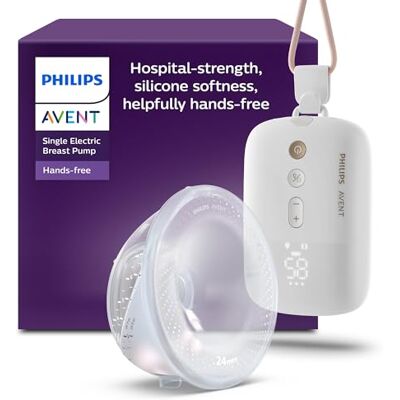AVENT Philips SCF531/11 Elektrische borstkolf met één handenvrij, imiteert het zuigritme van de baby, tot 85 zuigingen per min, 1 fles, 2 tepels, SCF531/11 AVENT Philips SCF531/11 Elektrische borstkolf met één handenvrij, imiteert het zuigritme van de baby, tot 85 zuigingen per min, 1 fles, 2 tepels, SCF531/11