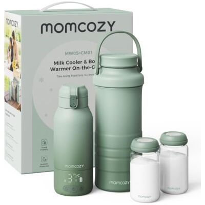 Momcozy Draagbare flessenwarmer 500 ml & koelbox moedermelk, pot 650 ml Momcozy Draagbare flessenwarmer 500 ml & koelbox moedermelk, pot 650 ml