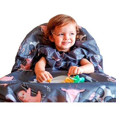grabease Allover waterdicht slabbetje voor baby's en kinderen die borstvoeding geven, slechts 6-24 m Slabbetjes met platte rand bedekken baby en kinderstoel volledig Veilig grabease Allover waterdicht slabbetje voor baby's en kinderen die borstvoeding geven, slechts 6-24 m Slabbetjes met platte rand bedekken baby en kinderstoel volledig Veilig