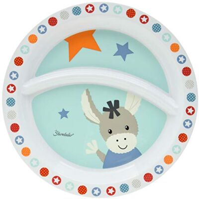 Sterntaler Emmi babybord ezel: baby vanaf 6 maanden, lichtblauw/meerkleurig Sterntaler Emmi babybord ezel: baby vanaf 6 maanden, lichtblauw/meerkleurig