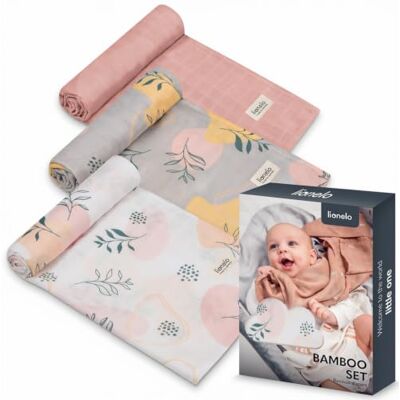 Lionelo Bamboo Box Set van 3 babyluiers, 70 x 70 cm, 100% natuurlijk bamboe, ultrazacht en ademend, veelzijdig inzetbaar: luier, deken, knuffeldier, handdoek, temperatuurregulerend, wasbaar, set met Respirant Multi-Usages : Lange, Couverture, Doudou, Lionelo Bamboo Box Set van 3 babyluiers, 70 x 70 cm, 100% natuurlijk bamboe, ultrazacht en ademend, veelzijdig inzetbaar: luier, deken, knuffeldier, handdoek, temperatuurregulerend, wasbaar, set met Respirant Multi-Usages : Lange, Couverture, Doudou,