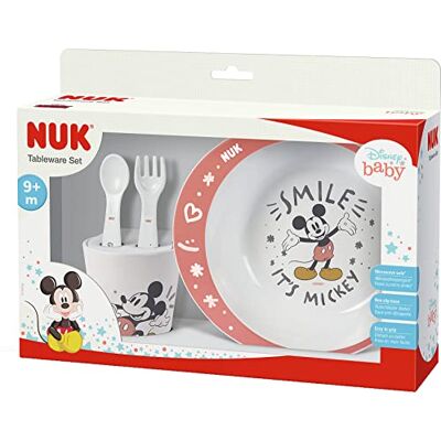 NUK Disney Mickey borden set voor 9 maanden en meer baby's NUK Disney Mickey borden set voor 9 maanden en meer baby's