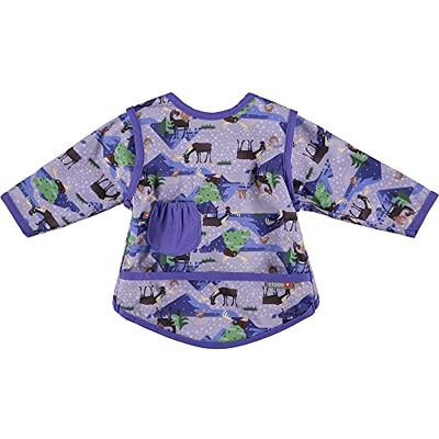 Close Pop-in baby slabbetje met lange mouwen met voorvak van 6-18 maanden, machinewasbaar op 40 graden, elandprint stap 3 Close Pop-in baby slabbetje met lange mouwen met voorvak van 6-18 maanden, machinewasbaar op 40 graden, elandprint stap 3