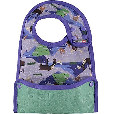 Close Pop-in uniseks slabbetje voor baby's van 6 maanden met kruimelverzamelaar Stap 2 eland bedrukt Close Pop-in uniseks slabbetje voor baby's van 6 maanden met kruimelverzamelaar Stap 2 eland bedrukt