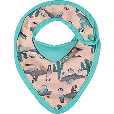 Close Pop-in Uniseks bandana-slabbetje voor pasgeborenen van 0 tot 6 maanden Stap 1 Fretkleur Close Pop-in Uniseks bandana-slabbetje voor pasgeborenen van 0 tot 6 maanden Stap 1 Fretkleur
