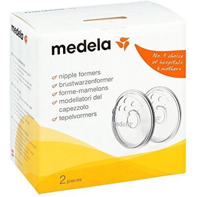 Medela tepelvormers – voorbereiden op borstvoeding met omgekeerde of platte tepels – BPA-vrij – één maat voor alle moeders – 2 stuks Medela tepelvormers – voorbereiden op borstvoeding met omgekeerde of platte tepels – BPA-vrij – één maat voor alle moeders – 2 stuks