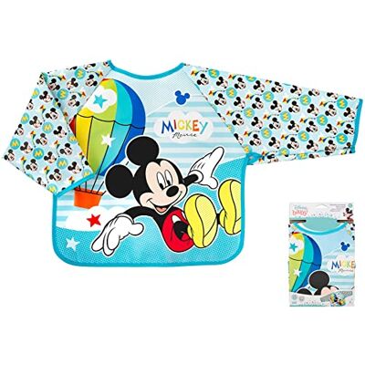 Lulabi Disney Mickeysimply slabbetje van PEVA met mouwen Lulabi Disney Mickeysimply slabbetje van PEVA met mouwen