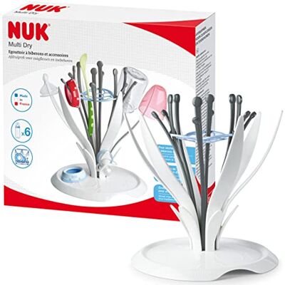 NUK Multi Dry afdruiprek voor flessen, voor maximaal 6 flessen NUK Multi Dry afdruiprek voor flessen, voor maximaal 6 flessen