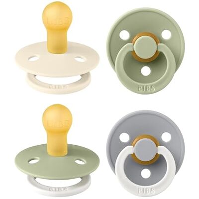Bibs Kleurrijke fopspeen in set van 4, BPA-vrij, fosforescerend in het donker, kersenvorm, natuurlijk rubber/latex, gemaakt in Denemarken. 0-6 maanden (verpakking van 4), Sage Glow Mix Bibs Kleurrijke fopspeen in set van 4, BPA-vrij, fosforescerend in het donker, kersenvorm, natuurlijk rubber/latex, gemaakt in Denemarken. 0-6 maanden (verpakking van 4), Sage Glow Mix
