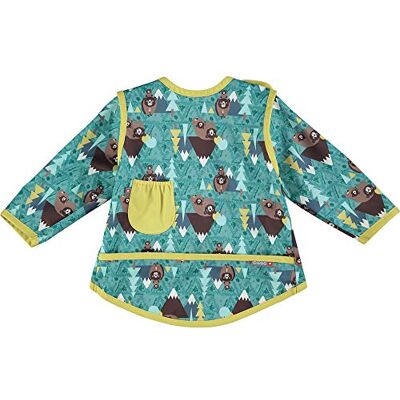 Close Bib slabbetje met lange mouwen, waterdicht, 6-18 maanden, bear-motief, uniseks, baby Close Bib slabbetje met lange mouwen, waterdicht, 6-18 maanden, bear-motief, uniseks, baby