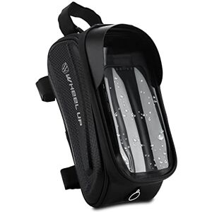 Cadorabo 7 inch fietstas voor mobiele telefoon in zwart, framevak met houder tot 7 inch, waterdicht met touchscreen, zonneklep, hoofdtelefoongat Cadorabo 7 inch fietstas voor mobiele telefoon in zwart, framevak met houder tot 7 inch, waterdicht met touchscreen, zonneklep, hoofdtelefoongat