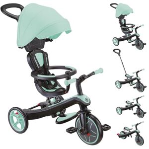 Globber Explorer 4-in-1 driewieler schaalbare driewieler en loopfiets voor peuters van 10 maanden tot 5 jaar, mintgroen Globber Explorer 4-in-1 driewieler schaalbare driewieler en loopfiets voor peuters van 10 maanden tot 5 jaar, mintgroen