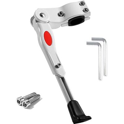 Starlike Duurzame in hoogte verstelbare fietsstandaard van aluminiumlegering, zijstandaard voor fiets van 24 tot 27 inch, 700 c, BMX, mountainbike Starlike Duurzame in hoogte verstelbare fietsstandaard van aluminiumlegering, zijstandaard voor fiets van 24 tot 27 inch, 700 c, BMX, mountainbike