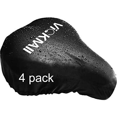 VICKMALL Set van 4 waterdichte fietszadelhoezen gemakkelijk te vervoeren en compatibel met de meeste fietsen zoals racefietsen, mountainbikes en trekking (4 stuks) FX-seatcover-4 zwart VICKMALL Set van 4 waterdichte fietszadelhoezen gemakkelijk te vervoeren en compatibel met de meeste fietsen zoals racefietsen, mountainbikes en trekking (4 stuks) FX-seatcover-4 zwart