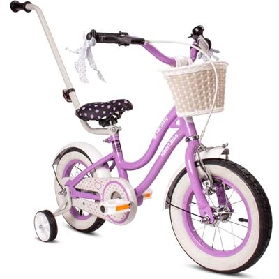 Sun Hart Bike Fiets voor een meisje 12 14 16 Inches, Kinderfiets 2-6 jaar, met duwstang, mand, bel duwstang, mand, bel, kinderfiets, leerhulp, ontwikkelt balans en coördinatie Sun Hart Bike Fiets voor een meisje 12 14 16 Inches, Kinderfiets 2-6 jaar, met duwstang, mand, bel duwstang, mand, bel, kinderfiets, leerhulp, ontwikkelt balans en coördinatie