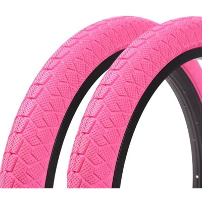 KHEbikes Kenda BMX banden 20 x 1,95 inch 610 g banden opvallend design Park & Street roze 1 paar KHEbikes Kenda BMX banden 20 x 1,95 inch 610 g banden opvallend design Park & Street roze 1 paar