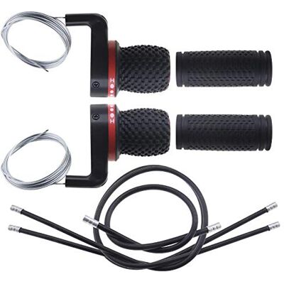 YINETTECH Schakelhendel reparatieset met handgrepen en kabels voor mountainbike en racefiets, universeel, 3 x 6 (18) versnellingen YINETTECH Schakelhendel reparatieset met handgrepen en kabels voor mountainbike en racefiets, universeel, 3 x 6 (18) versnellingen