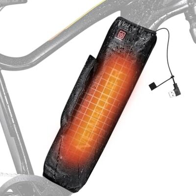 WLDOCA Verwarmde hoes voor e-bikes, waterdicht en isolerend voor elektrische fietsen, verbetert de looptijd en levensduur in de winter voor reizen en vrije tijd WLDOCA Verwarmde hoes voor e-bikes, waterdicht en isolerend voor elektrische fietsen, verbetert de looptijd en levensduur in de winter voor reizen en vrije tijd