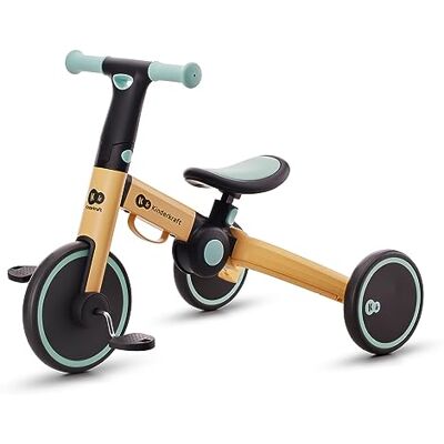 kk Kinderkraft Kinderkraft 3-in-1 driewieler 4TRIKE, mini-fiets, trolley, verstelbaar zadel, opvouwbaar, van 12 maanden tot 5 jaar, blauw kk Kinderkraft Kinderkraft 3-in-1 driewieler 4TRIKE, mini-fiets, trolley, verstelbaar zadel, opvouwbaar, van 12 maanden tot 5 jaar, blauw