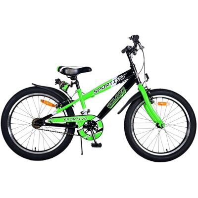 VOLARE Sportivo Kinderfiets voor jongens, 20 inch, groen, tweehands remmen VOLARE Sportivo Kinderfiets voor jongens, 20 inch, groen, tweehands remmen