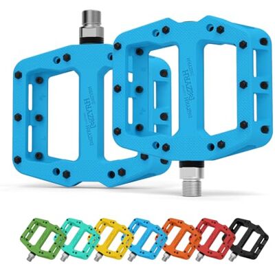 MZYRH Fietspedalen MTB nylon 3 lagers waterdicht Fietspedalen, plat, 9/16 inch, voor mountainbike, racefiets, BMX MZYRH Fietspedalen MTB nylon 3 lagers waterdicht Fietspedalen, plat, 9/16 inch, voor mountainbike, racefiets, BMX