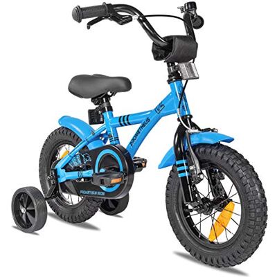 PROMETHEUS BICYCLES Kinderfiets, 3 jaar, jongens, meisjes, 30 cm, met wielen voor 3 tot 5 jaar, BMX in blauw PROMETHEUS BICYCLES Kinderfiets, 3 jaar, jongens, meisjes, 30 cm, met wielen voor 3 tot 5 jaar, BMX in blauw