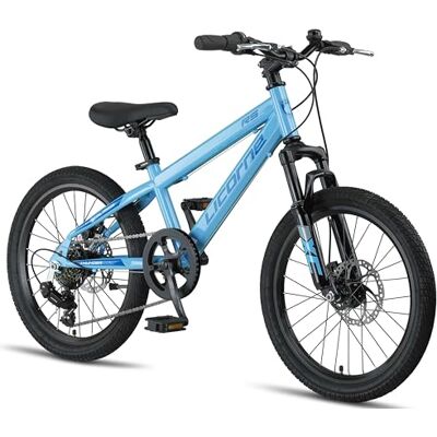 Licorne Bike Thunder Premium Mountainbike, 20, 24, 26, 27,5 en 29 inch, voor meisjes, jongens, mannen en vrouwen, schijfremmen Licorne Bike Thunder Premium Mountainbike, 20, 24, 26, 27,5 en 29 inch, voor meisjes, jongens, mannen en vrouwen, schijfremmen