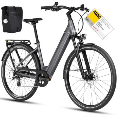 DERUIZ E-bike voor dames, 28 inch, 250 W55 Nm, 48 V/13,4 Ah Tot 161 km, koppelsensor, hydraulische remmen, Shimano 8 versnellingen, elektrische trekkingfiets voor heren, StVZO DERUIZ E-bike voor dames, 28 inch, 250 W55 Nm, 48 V/13,4 Ah Tot 161 km, koppelsensor, hydraulische remmen, Shimano 8 versnellingen, elektrische trekkingfiets voor heren, StVZO
