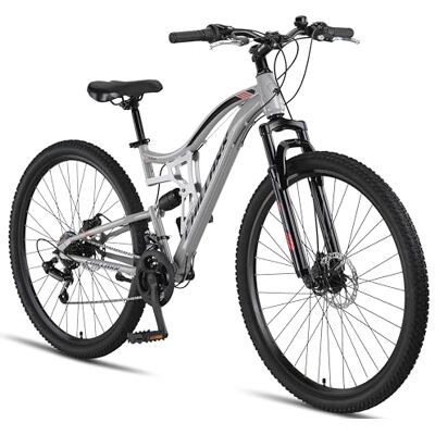 Chillaxx Bike Falcon Premium mountainbike 24, 26, 27,5 en 29 inch, fiets voor jongens, meisjes, dames en heren, schijfrem, 21 versnellingen, volledige vering Chillaxx Bike Falcon Premium mountainbike 24, 26, 27,5 en 29 inch, fiets voor jongens, meisjes, dames en heren, schijfrem, 21 versnellingen, volledige vering