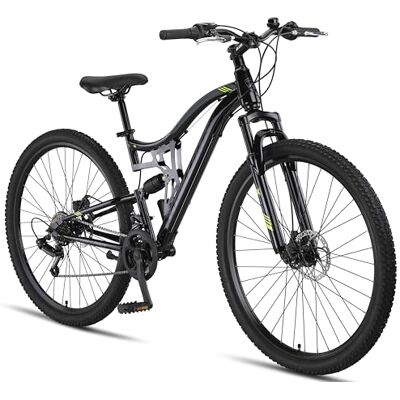 Chillaxx Bike Falcon Premium mountainbike 24, 26, 27,5 en 29 inch, fiets voor jongens, meisjes, dames en heren, schijfrem, 21 versnellingen, volledige vering Chillaxx Bike Falcon Premium mountainbike 24, 26, 27,5 en 29 inch, fiets voor jongens, meisjes, dames en heren, schijfrem, 21 versnellingen, volledige vering