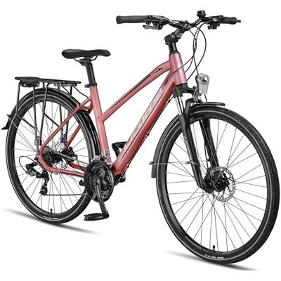 Licorne Bike Licorne Trekkingfiets, mountainbike, 28 inch, aluminium schijfrem, 21 versnellingen, voor jongens, meisjes, dames en heren Licorne Bike Licorne Trekkingfiets, mountainbike, 28 inch, aluminium schijfrem, 21 versnellingen, voor jongens, meisjes, dames en heren