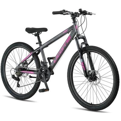Licorne Bike Thunder Premium Mountainbike, 20, 24, 26, 27,5 en 29 inch, voor meisjes, jongens, mannen en vrouwen, schijfremmen Licorne Bike Thunder Premium Mountainbike, 20, 24, 26, 27,5 en 29 inch, voor meisjes, jongens, mannen en vrouwen, schijfremmen