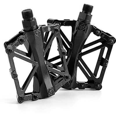 PIQIUQIU Fietspedaal Aluminium pedalen voor fietsen/mountainbike/BMX-racefiets, stabiel en licht, met super platte antislip lagers voor 9/16 inch PIQIUQIU Fietspedaal Aluminium pedalen voor fietsen/mountainbike/BMX-racefiets, stabiel en licht, met super platte antislip lagers voor 9/16 inch