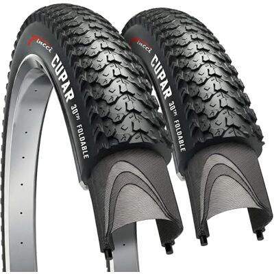 Fincci Mountainbike-banden, 26 x 2,10 inch, 57-559, opvouwbaar, Cupar fietsbanden voor elektrische bergen, straat, hybrid, fiets, accessoires voor 26 wielen Fincci Mountainbike-banden, 26 x 2,10 inch, 57-559, opvouwbaar, Cupar fietsbanden voor elektrische bergen, straat, hybrid, fiets, accessoires voor 26 wielen