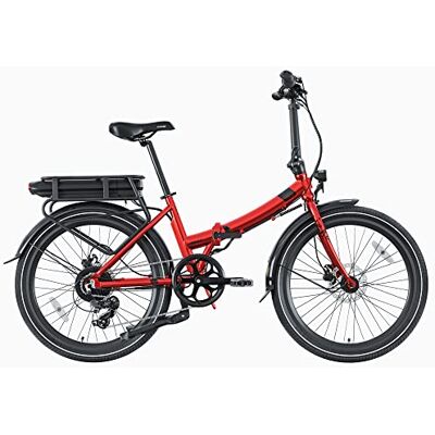 LEGEND EBIKES Siena, Elektrische fiets, opvouwbaar, 25 km/u, 250 W, 7 versnellingen, elektrische fiets, 24 inch wielen, volwassenen, heren en dames, elektrische fietsen, hydraulische remmen LEGEND EBIKES Siena, Elektrische fiets, opvouwbaar, 25 km/u, 250 W, 7 versnellingen, elektrische fiets, 24 inch wielen, volwassenen, heren en dames, elektrische fietsen, hydraulische remmen