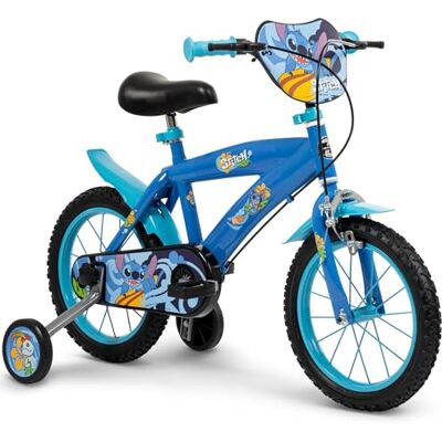 Huffy Kinderfiets, 14 inch, 2 remmen met Disney Stitch-licentie, blauw Huffy Kinderfiets, 14 inch, 2 remmen met Disney Stitch-licentie, blauw