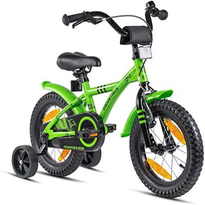PROMETHEUS BICYCLES Kinderfiets, 4 jaar, jongens, meisjes, 35 cm, met wielen voor 3 tot 5 jaar, BMX in groen PROMETHEUS BICYCLES Kinderfiets, 4 jaar, jongens, meisjes, 35 cm, met wielen voor 3 tot 5 jaar, BMX in groen