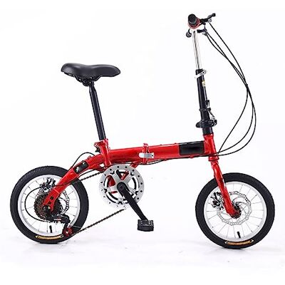 ZDXC 14 inch vouwfiets, compacte draagbare fiets voor studenten, 5 versnellingen, lichte stedelijke fiets voor mannen, vrouwen, kinderen, 4 kleuren ZDXC 14 inch vouwfiets, compacte draagbare fiets voor studenten, 5 versnellingen, lichte stedelijke fiets voor mannen, vrouwen, kinderen, 4 kleuren