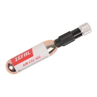 ZEFAL EZ Control CO2-pomp voor fiets met regelaar, zilver, universeel ZEFAL EZ Control CO2-pomp voor fiets met regelaar, zilver, universeel