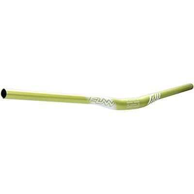 FUNN Full On MTB kleerhanger met 31,8 mm klem en 810 mm breedte, een robuuste en lichte legering verhoogde hanger voor mountainbike, BMX en racefiets, groene mountainbike-kleerhanger met 15 mm FUNN Full On MTB kleerhanger met 31,8 mm klem en 810 mm breedte, een robuuste en lichte legering verhoogde hanger voor mountainbike, BMX en racefiets, groene mountainbike-kleerhanger met 15 mm