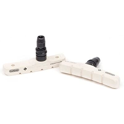 Elvedes 1 paar V-remblokken 72 mm rubber wit compound fiets/fiets/e-bike voor volwassenen, uniseks, wit Elvedes 1 paar V-remblokken 72 mm rubber wit compound fiets/fiets/e-bike voor volwassenen, uniseks, wit