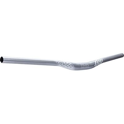 FUNN Full On Mountainbike-kleerhanger met 31,8 mm klem en 810 mm breedte, een robuuste en lichte legering verhoogde hanger voor mountainbike, BMX en racefiets, MTB-kleerhanger, grijs met 15 mm FUNN Full On Mountainbike-kleerhanger met 31,8 mm klem en 810 mm breedte, een robuuste en lichte legering verhoogde hanger voor mountainbike, BMX en racefiets, MTB-kleerhanger, grijs met 15 mm