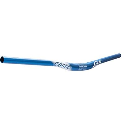 FUNN Full On MTB-kleerhanger met 31,8 mm klem en breedte 785 mm, een robuuste en lichte legering voor mountainbike, BMX en racefiets, MTB-hanger met 15 mm verhoging (blauw) FUNN Full On MTB-kleerhanger met 31,8 mm klem en breedte 785 mm, een robuuste en lichte legering voor mountainbike, BMX en racefiets, MTB-hanger met 15 mm verhoging (blauw)