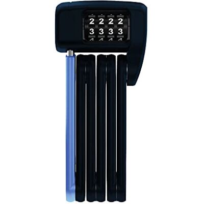 ABUS BORDOLite 6055 Mini Combo, Antifurto Pieghevole Unisex Adulto, Nero/Blu, Unica ABUS BORDOLite 6055 Mini Combo, Antifurto Pieghevole Unisex Adulto, Nero/Blu, Unica