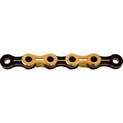 KMC X11 SL Ti-N Fietsketting goud/zwart, 1/2 inch x 11/128 inch, 118 schakels, 11 versnellingen, licht, zwart/goud KMC X11 SL Ti-N Fietsketting goud/zwart, 1/2 inch x 11/128 inch, 118 schakels, 11 versnellingen, licht, zwart/goud