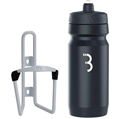 BBB Cycling BBC-03C Fietsflessenhouder, 550 ml, wit/zwart/wit BBB Cycling BBC-03C Fietsflessenhouder, 550 ml, wit/zwart/wit